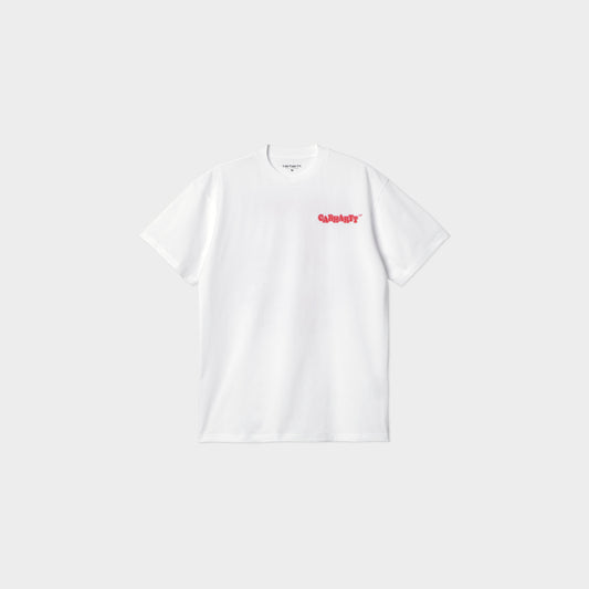 Carhartt WIP S S Fast Food T Shirt in Farbe white_red