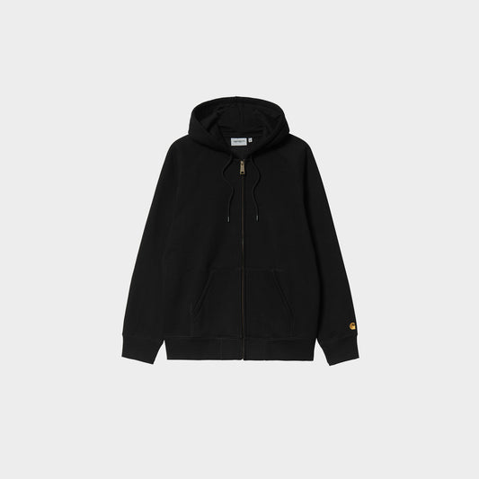 Carhartt WIP Hooded Chase Jacket - Black Gold in Farbe black_gold