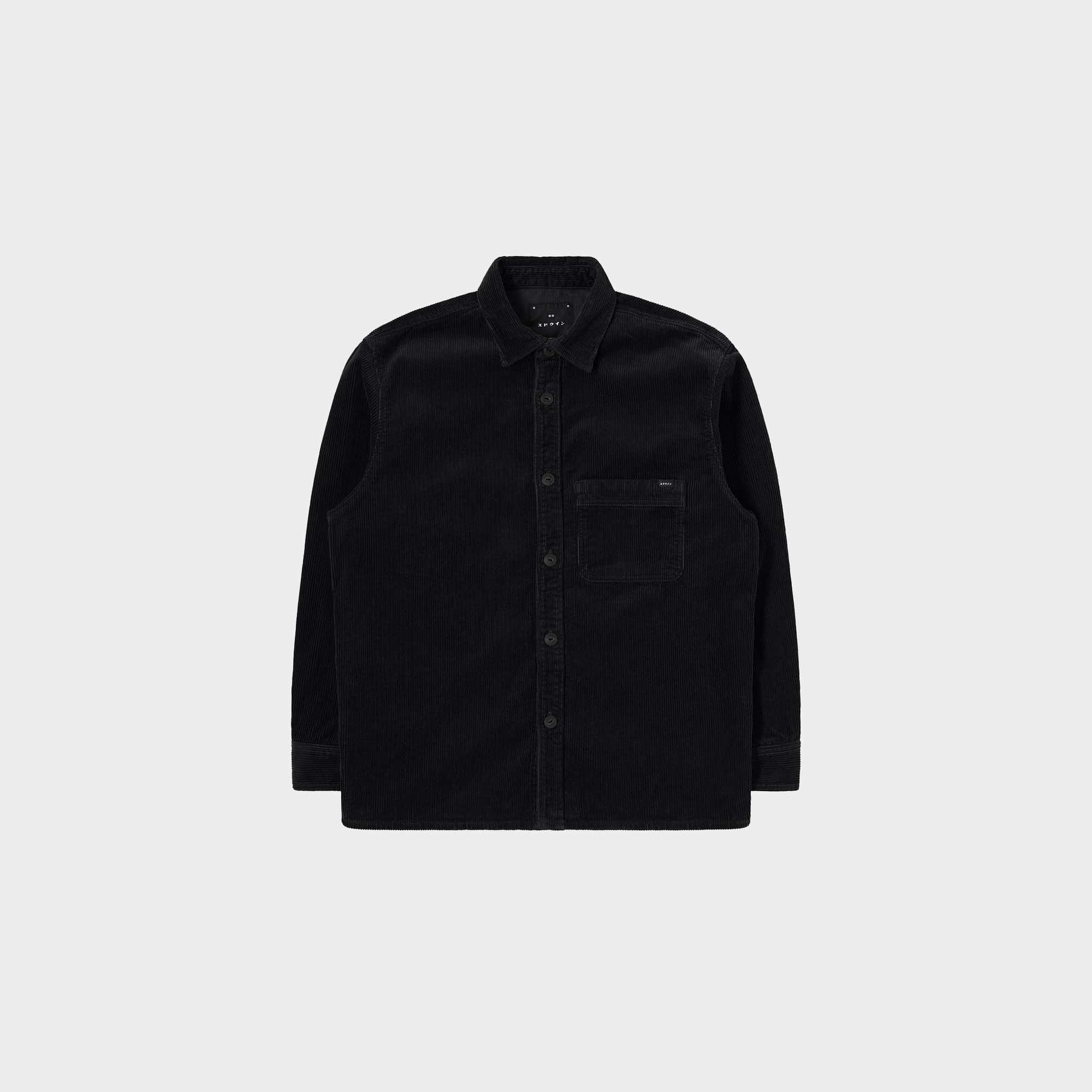 Edwin Hemd Ander Shirt LS in Farbe black