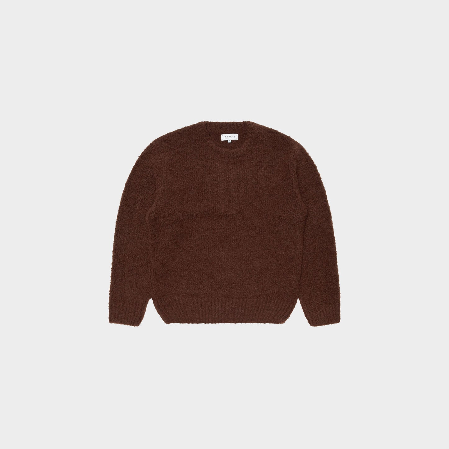 Edwin Dun Textured Sweater in Farbe rum_raisin
