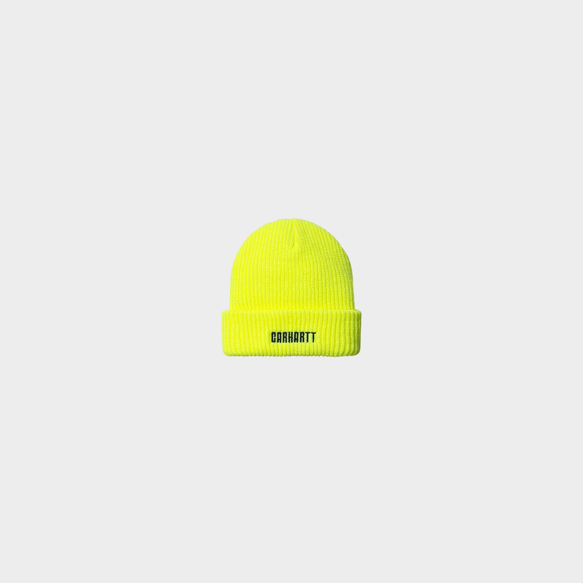 Carhartt WIP Industry Beanie in Farbe lumoyellow_black