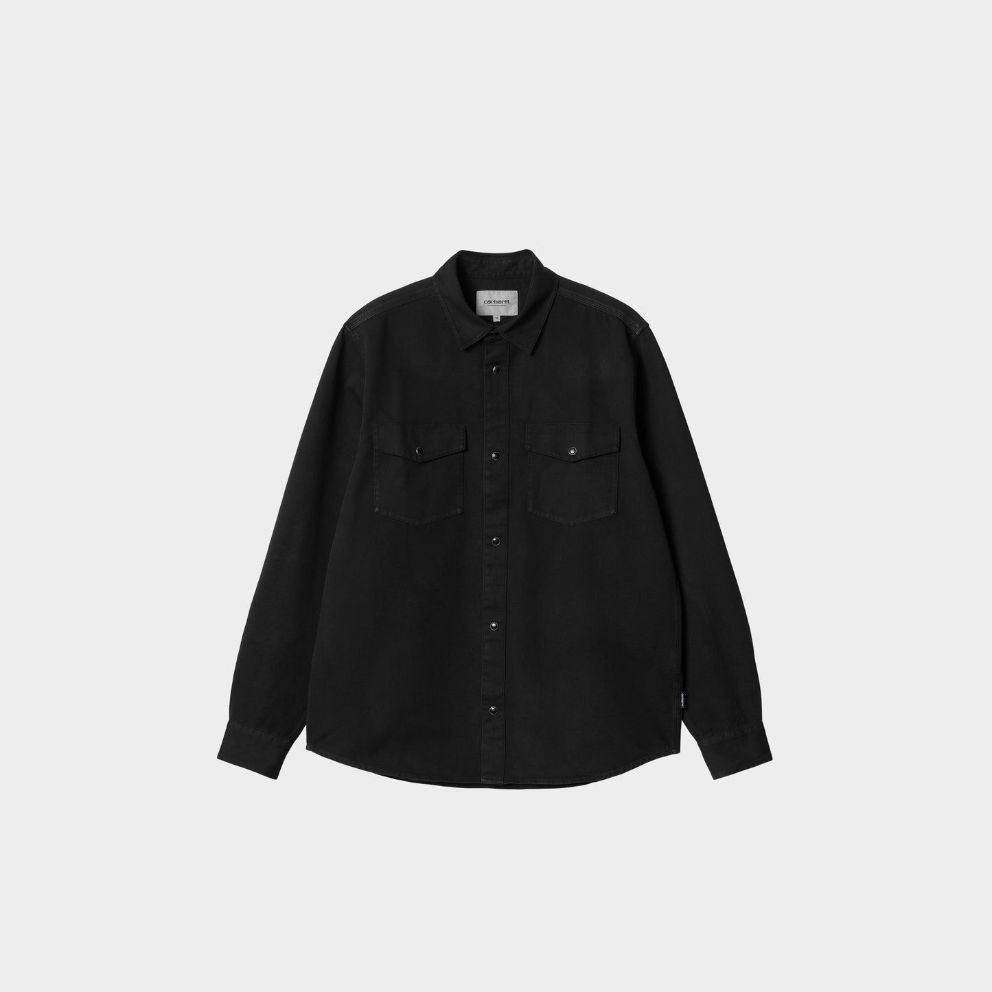 Carhartt WIP L/S Santa Fe Shirt in Farbe black