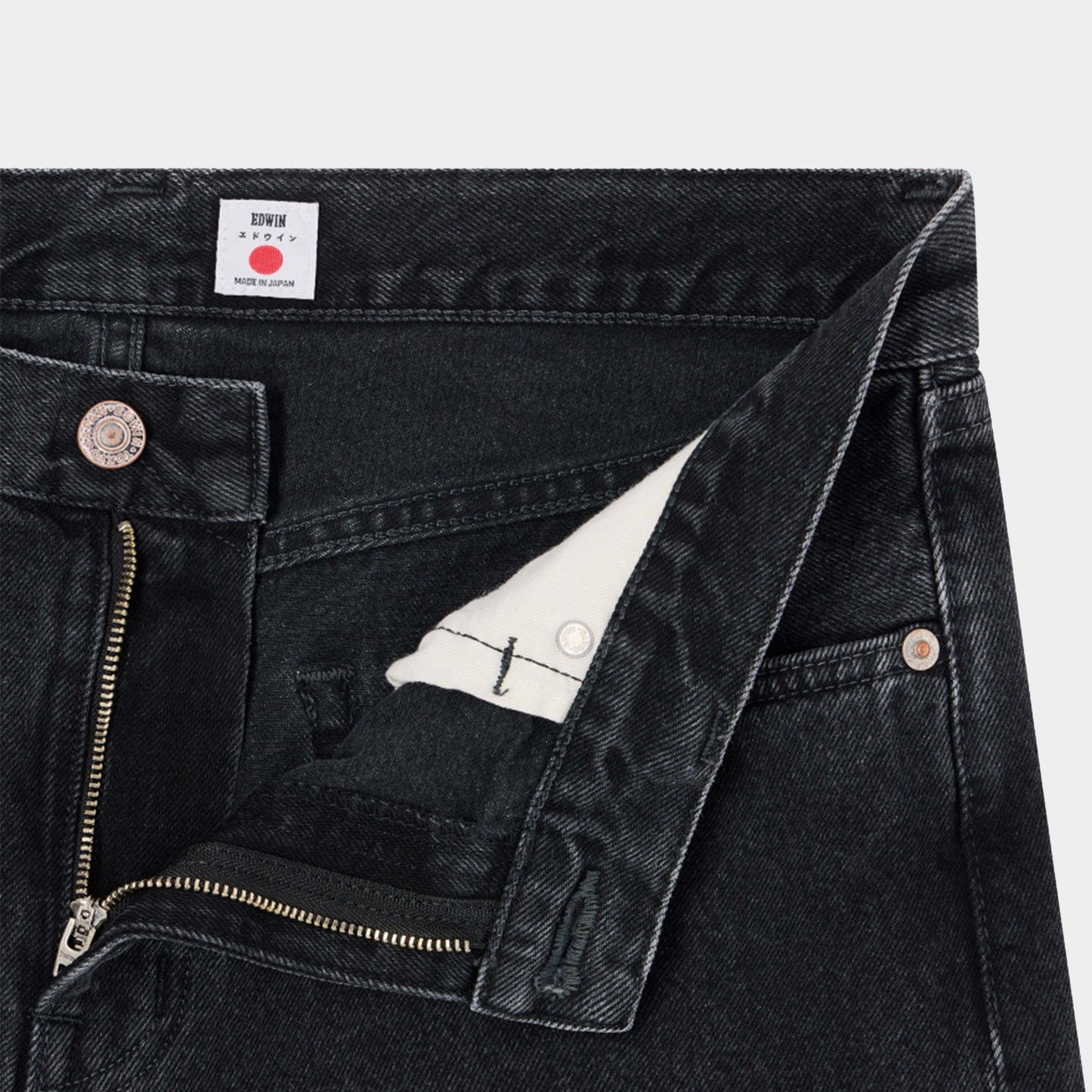 Edwin I035082 Regular Tapered Jeans in Farbe black_dark_used