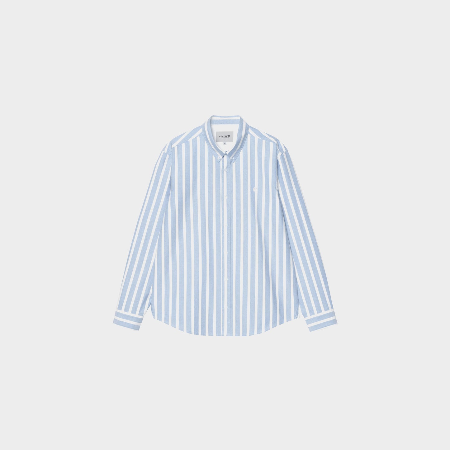 Carhartt WIP L/S Deven Stripe Shirt in Farbe bleach_white