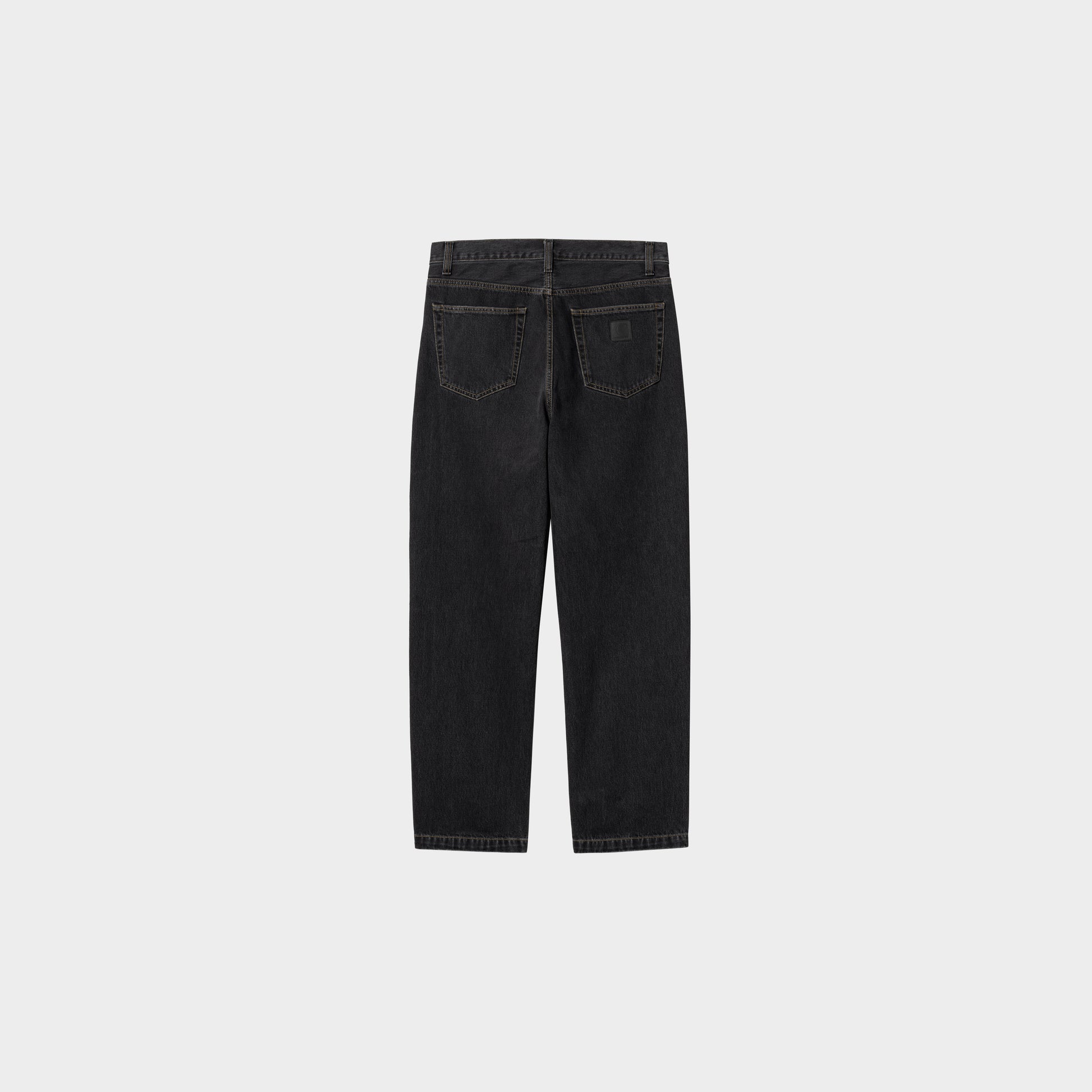 Carartt WIP Aaron Pant Black Stone Washed in Farbe black_stone_washed