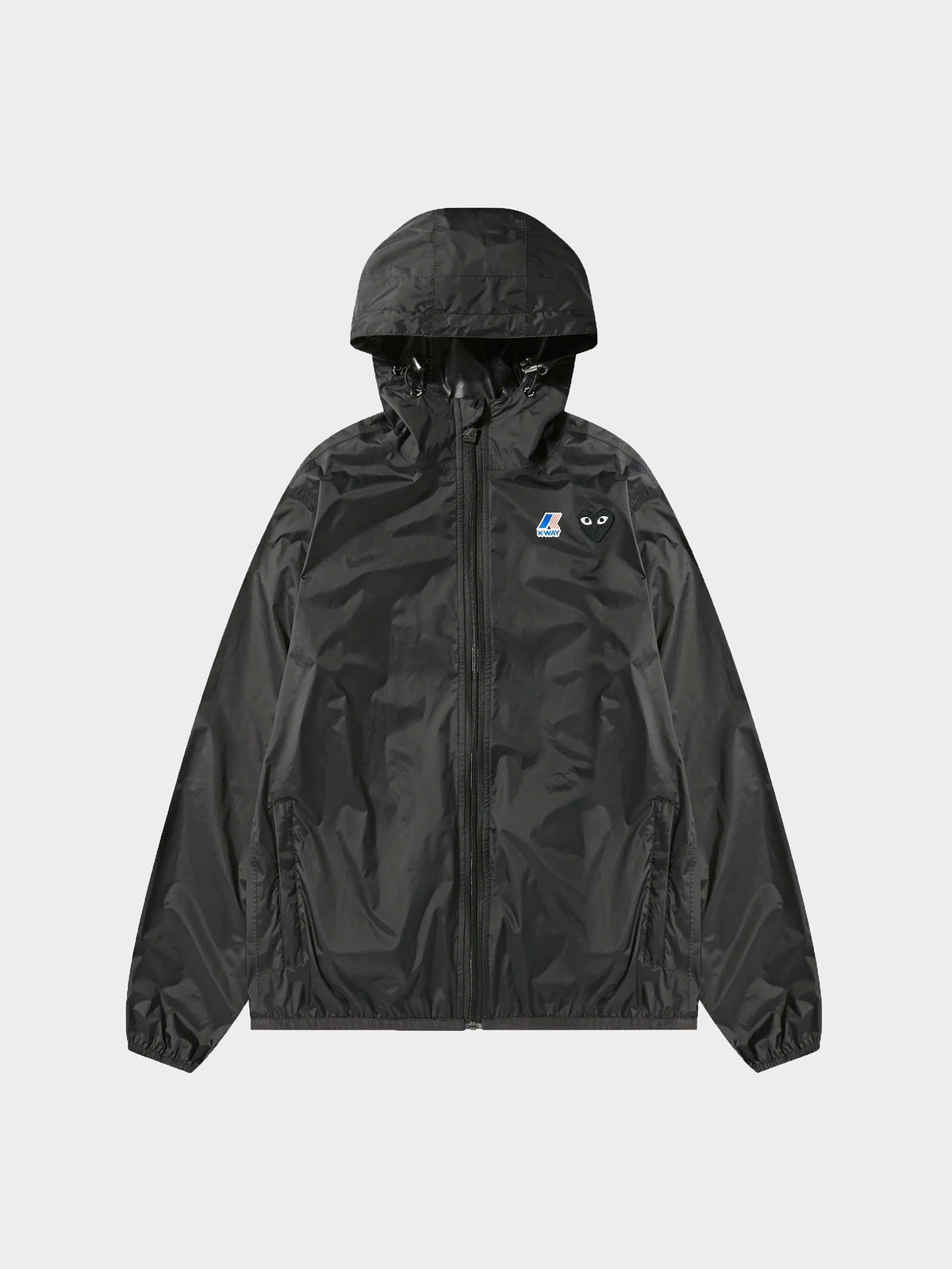 Comme des garcons Play CDG x K-WAY Claude Full Zip - Black in Farbe black