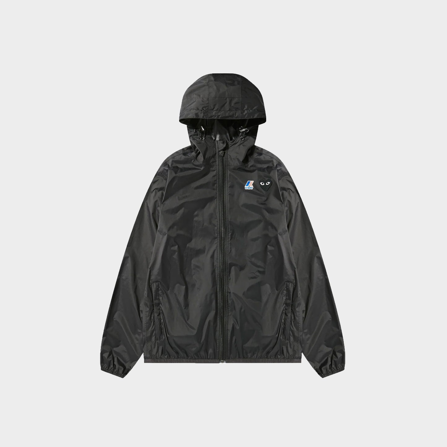 Comme des garcons Play CDG x K-WAY Claude Full Zip - Black in Farbe black
