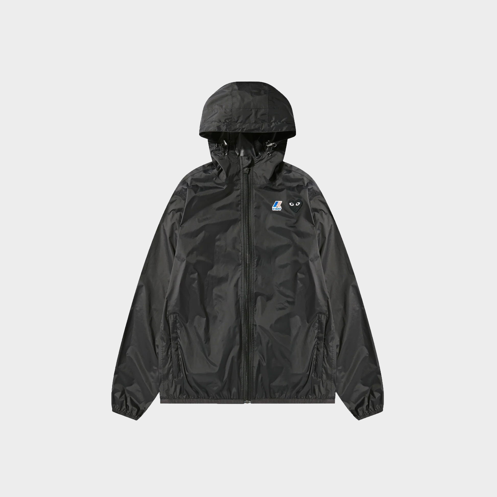 Comme des garcons Play CDG x K-WAY Claude Full Zip - Black in Farbe black