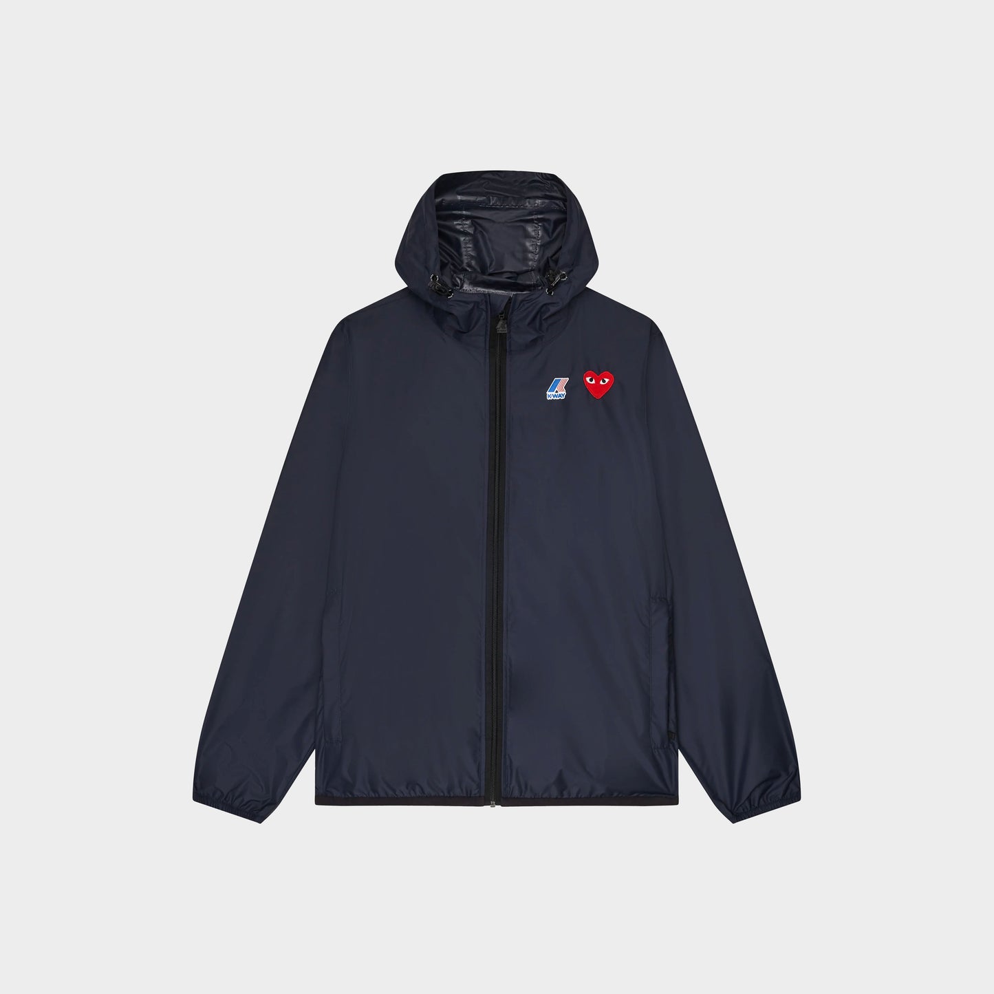 Comme des Garçons Play CDG x K-WAY Claude Full Zip - Navy in Farbe navy