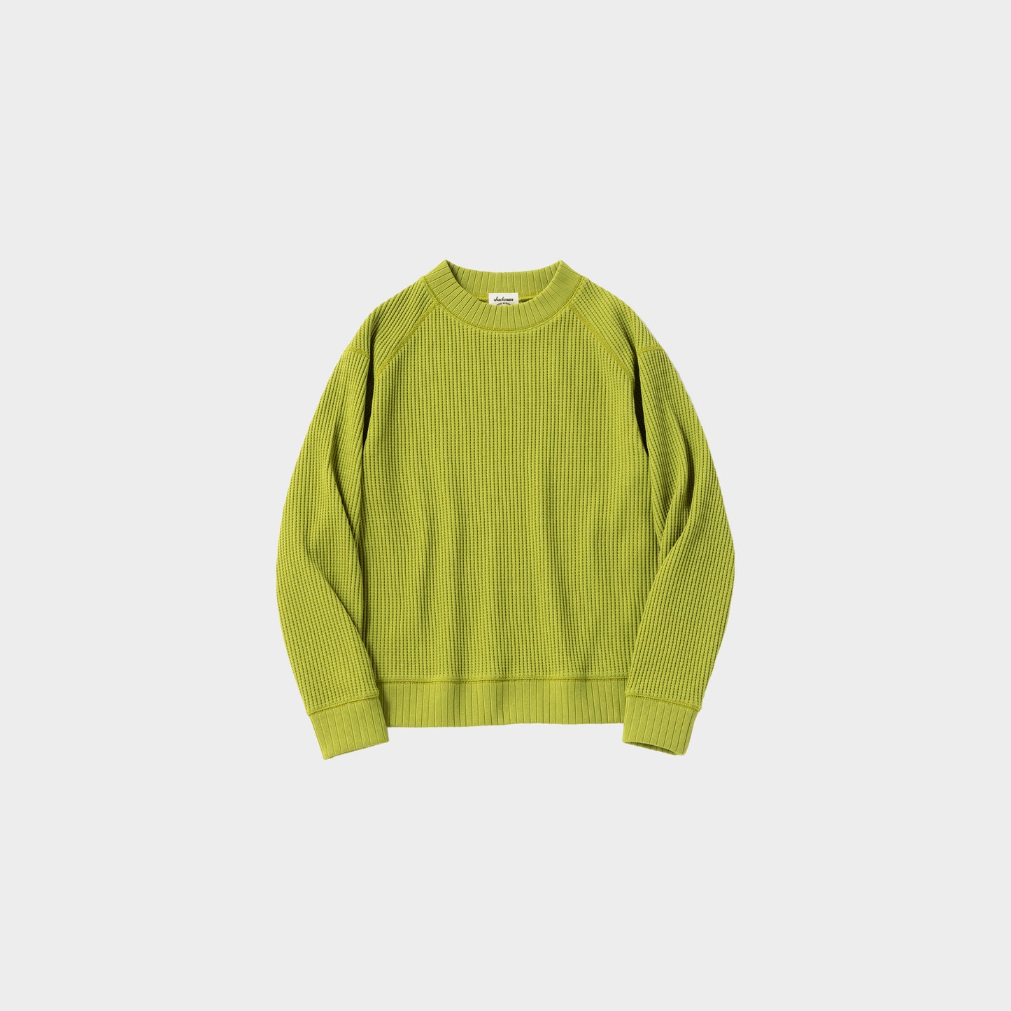 Jackman Waffle Mid-Neck in Farbe lime