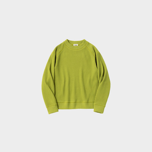 Jackman Waffle Mid-Neck in Farbe lime