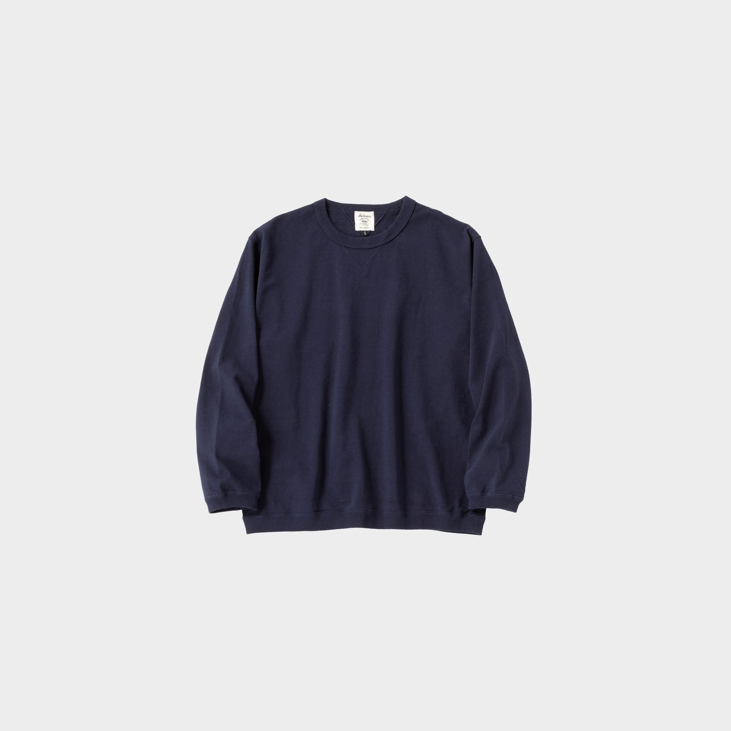 Jackman Dotsume Rib LS T-Shirt in Farbe navy