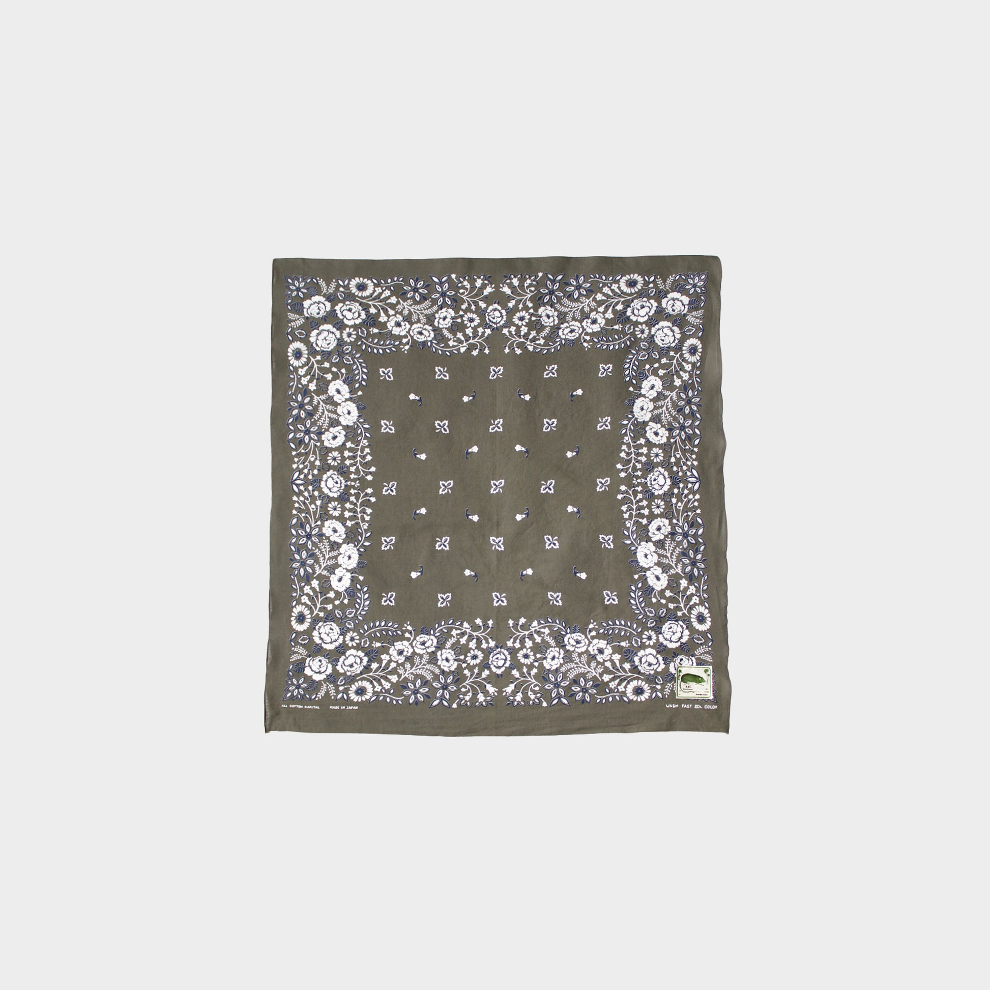 Kapital Bandana Churchill Garden in Farbe khaki