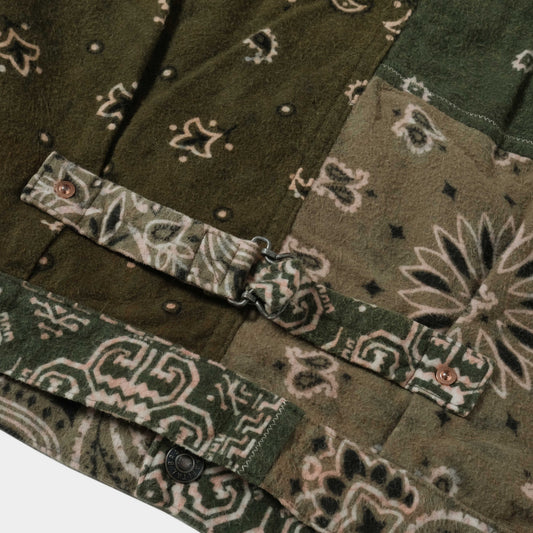 Flannel Reversible Bandana Print Jacket