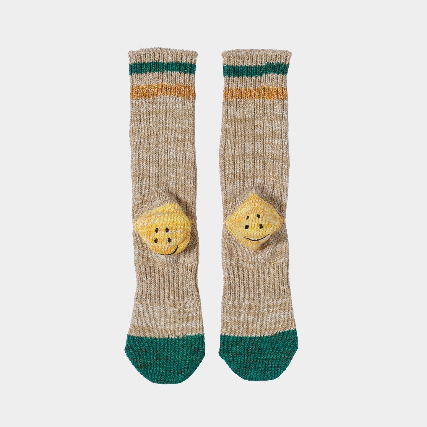 Kapital Ivy Rainbowy Happy Heel in Farbe beige