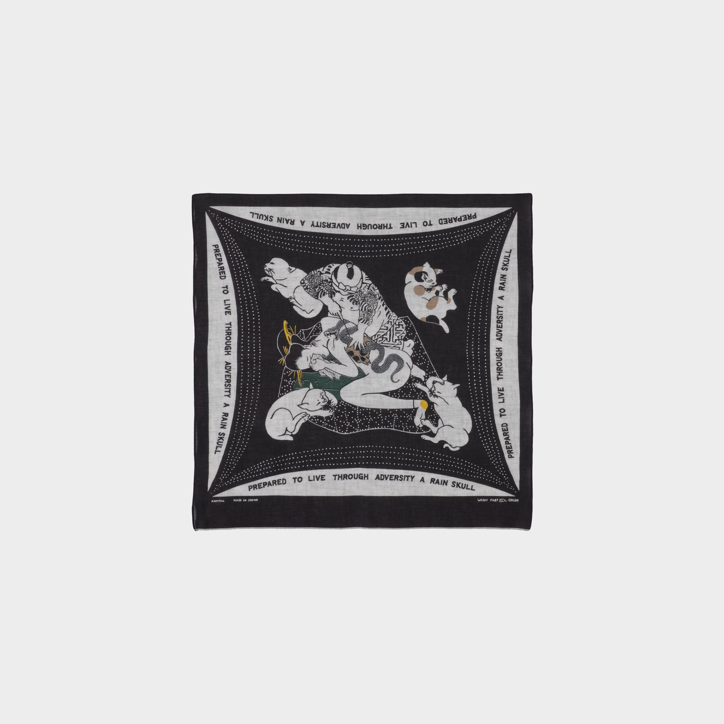 Kapital Bandana Rainskull No Women No Cry in Farbe black