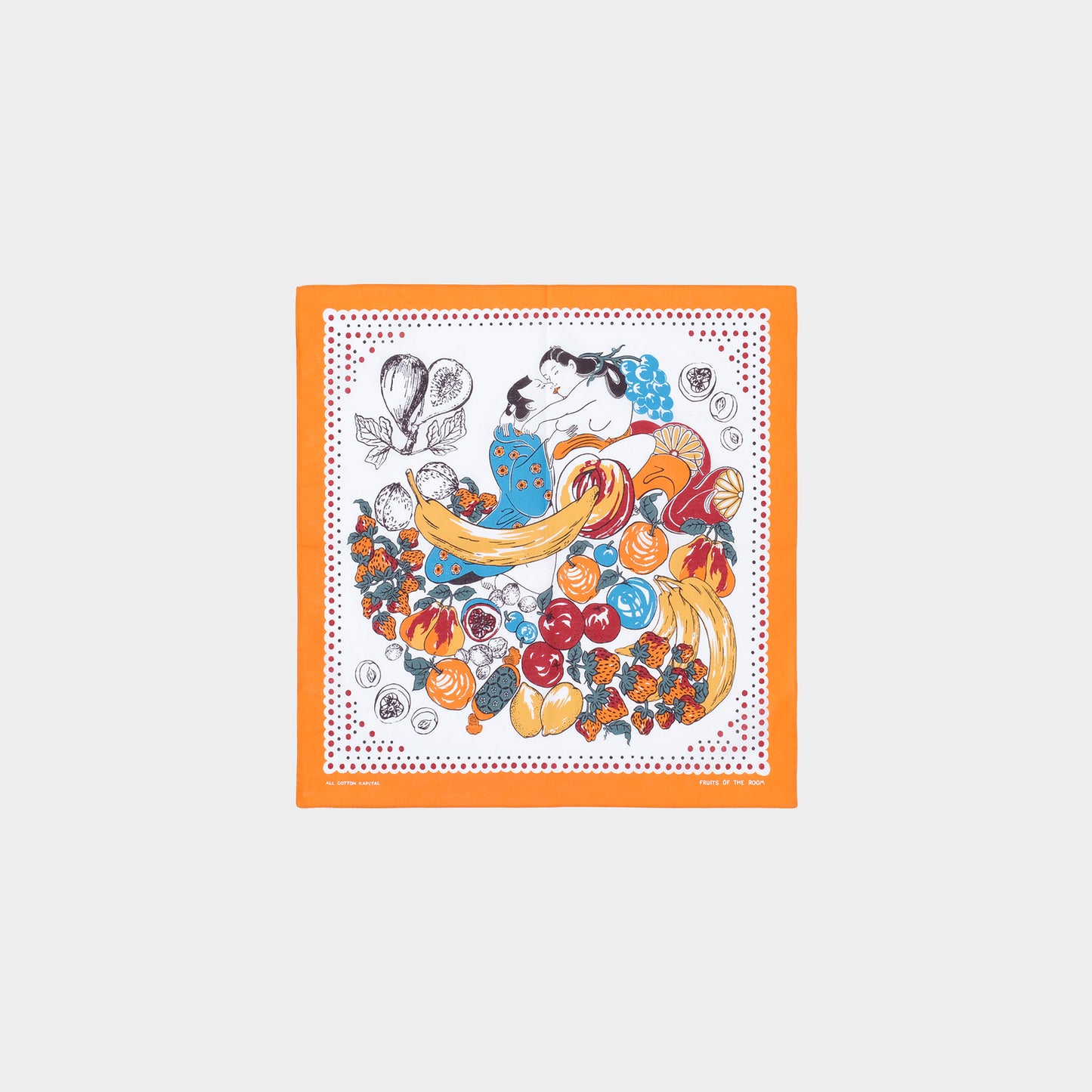 Kapital Bandana Fruit Shunga in Farbe orange
