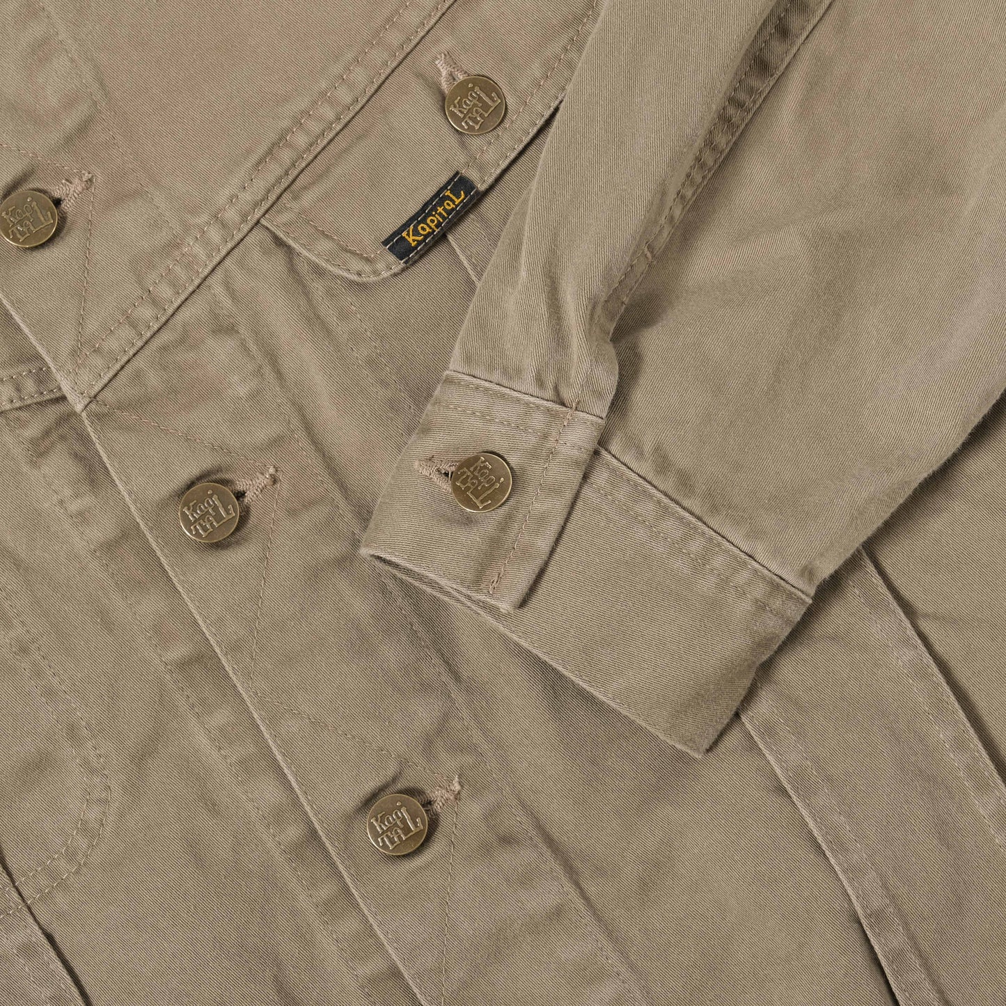 Kapital Satin Westerner in Farbe moca_beige