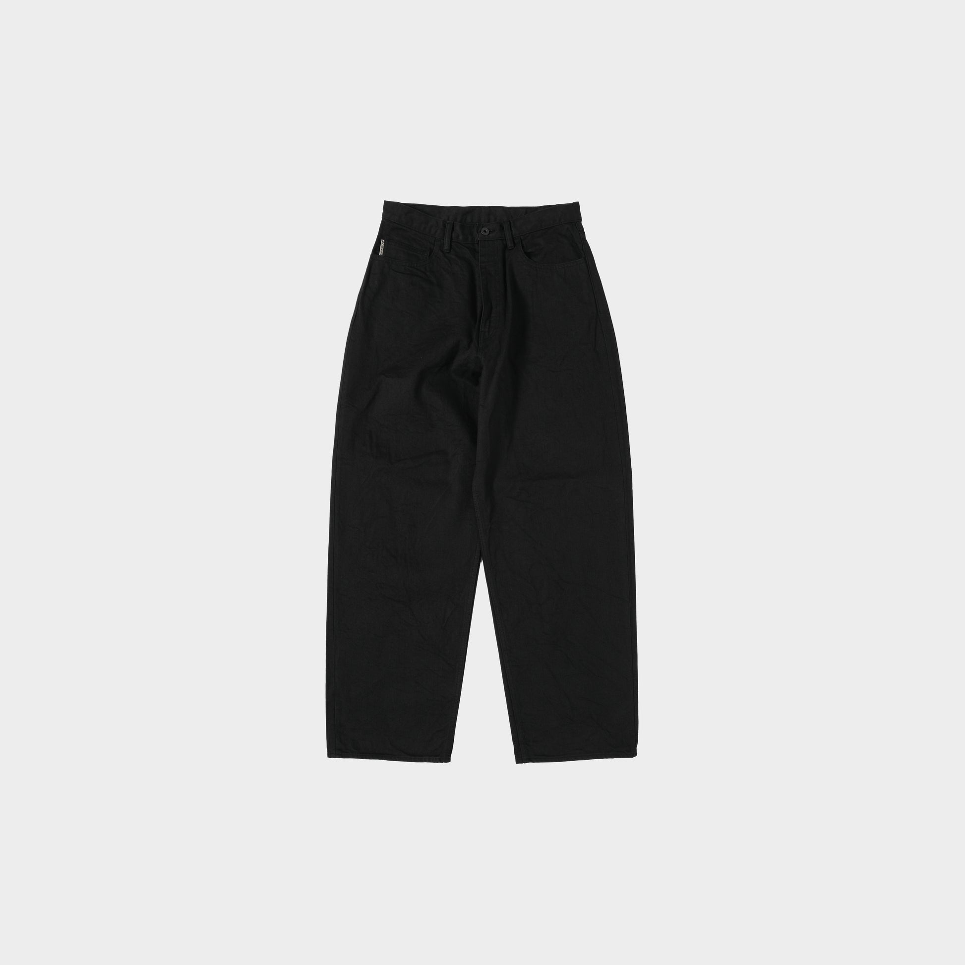 Kapital 14oz Black x Black Denim Club Baggy in Farbe black