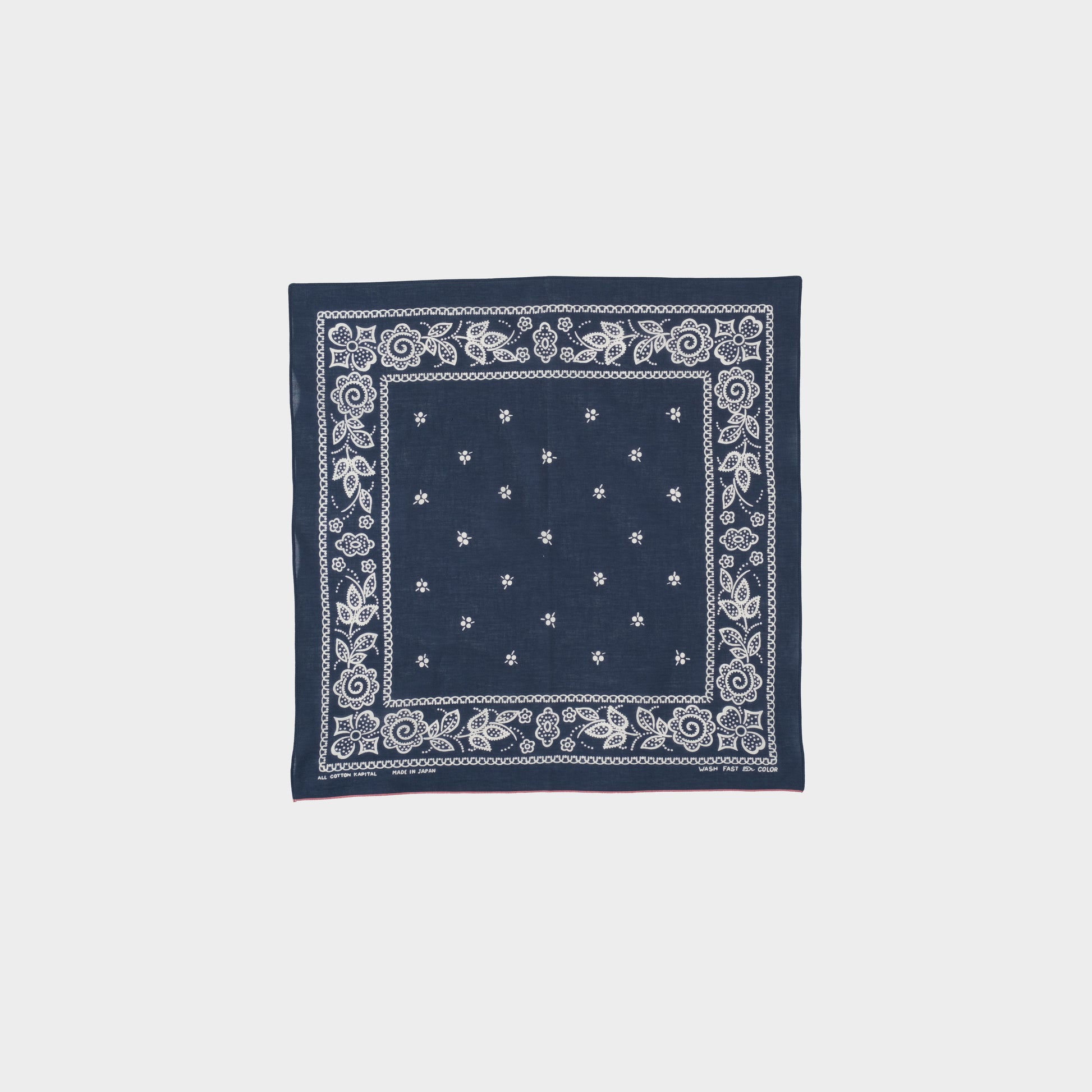 Kapital Bandana Escargot Flower in Farbe navy