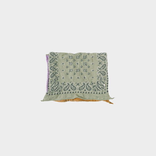 Felted Wool Pastel Bandana Cross Happy Scarf