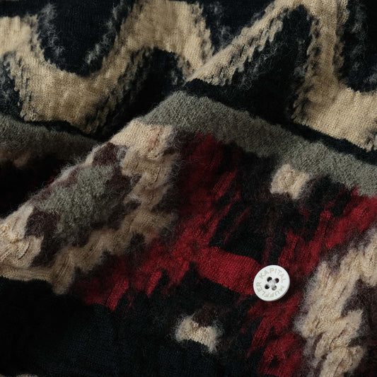 Felted Wool Alaska Raven Happy Scarf