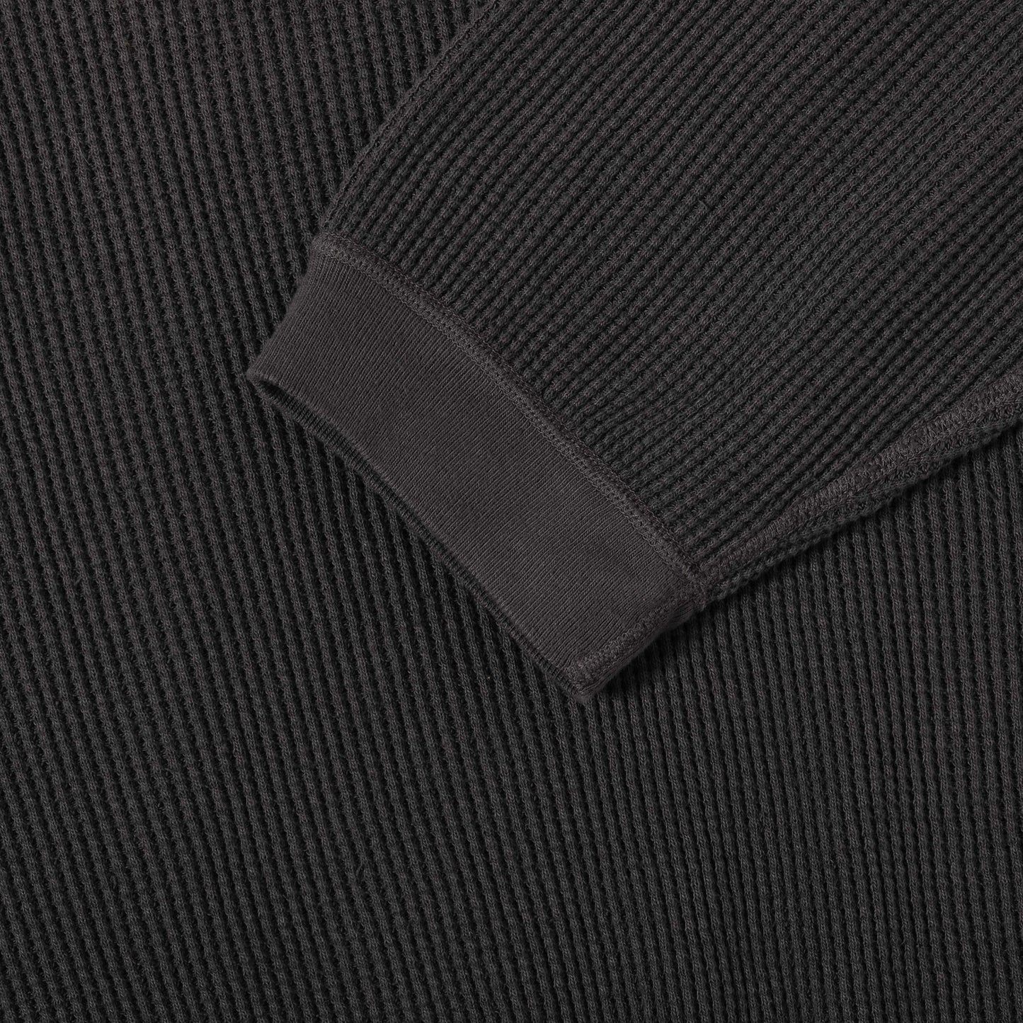 Kapital ECO Waffle Big Crew Sweatshirt in Farbe black