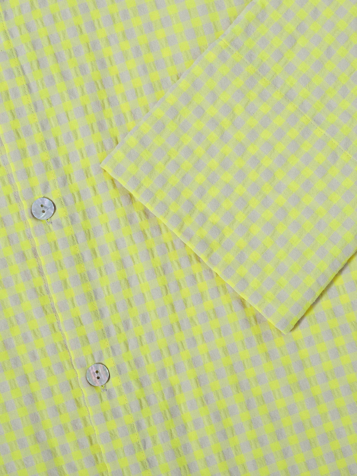 Kunoichi Issey Maxi Seersucker in Farbe yellow