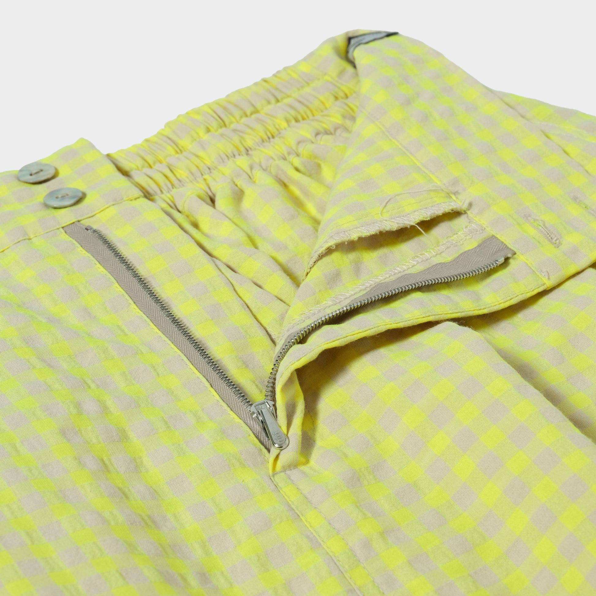 KUNOICHI Rock Badu Seersucker in Farbe yellow