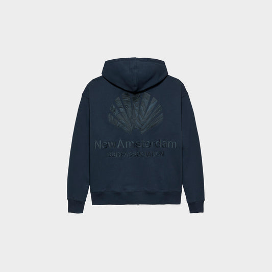 Logo Hoodie Zip-Up Navy Night