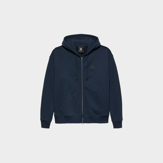 Logo Hoodie Zip-Up Navy Night