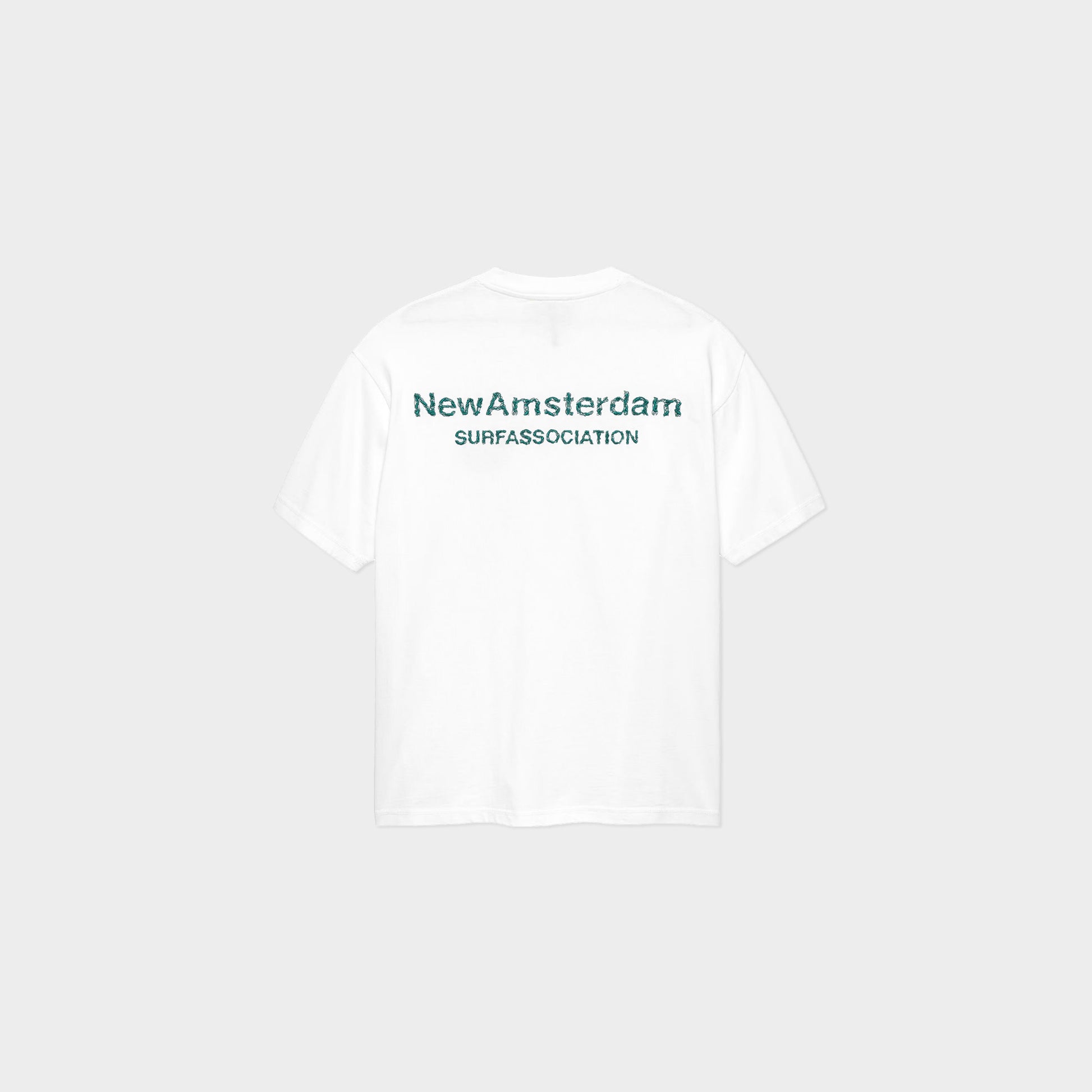New Amsterdam Surf Association Logo Tee - White Sea Green in Farbe white