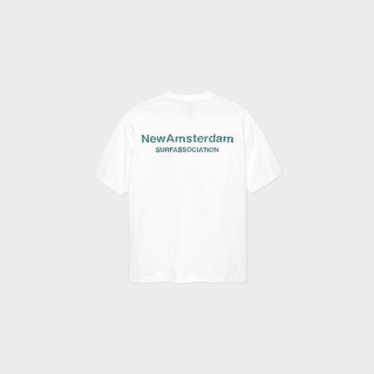 Logo Tee - White Sea Green