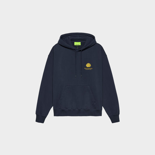 Logo Hoodie Navy Blazer Sun Yellow