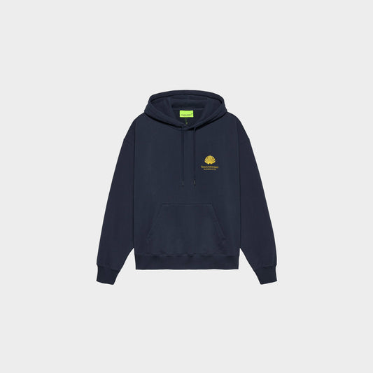 Logo Hoodie Navy Blazer Sun Yellow