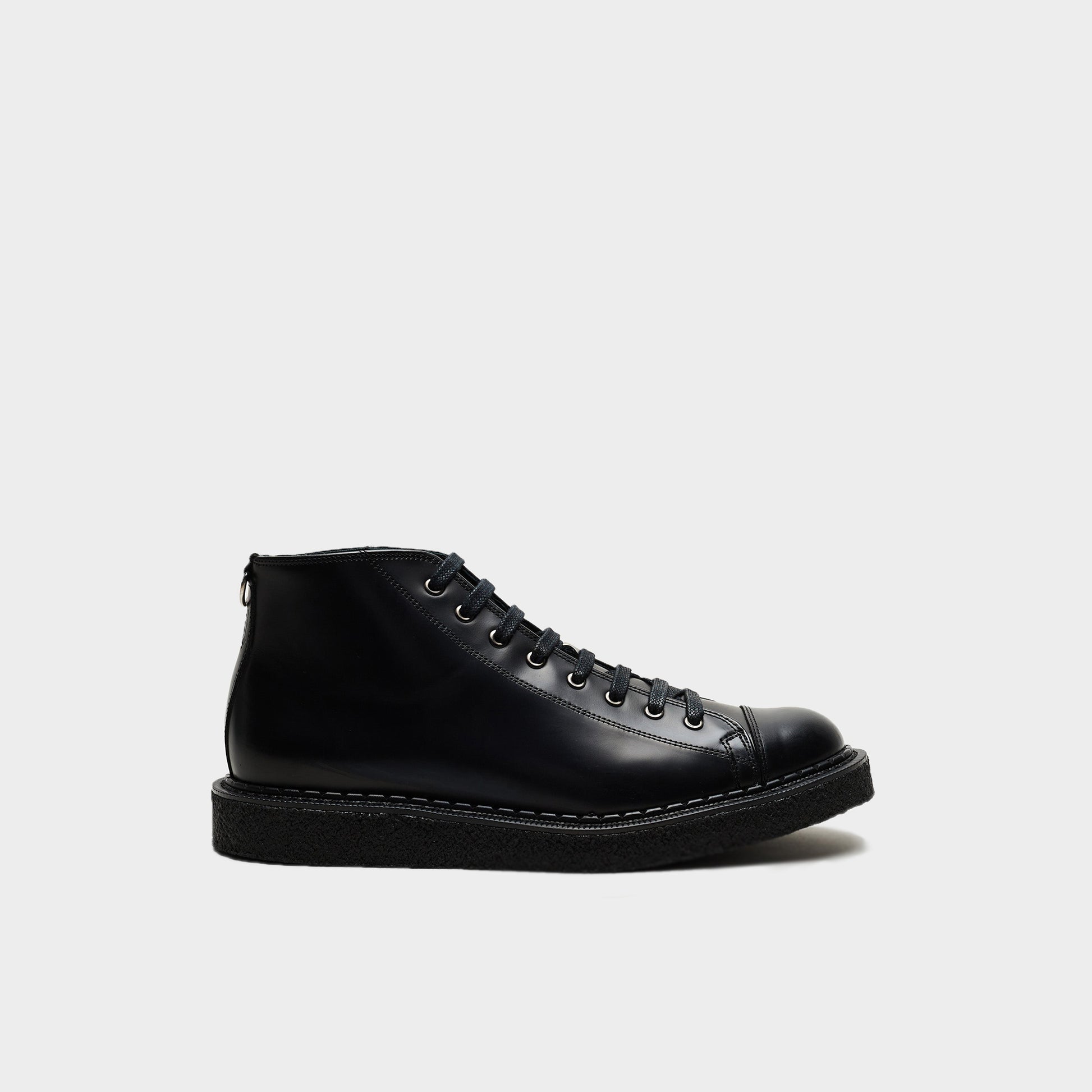 George Cox Monkey Boot Black Leather in Farbe black