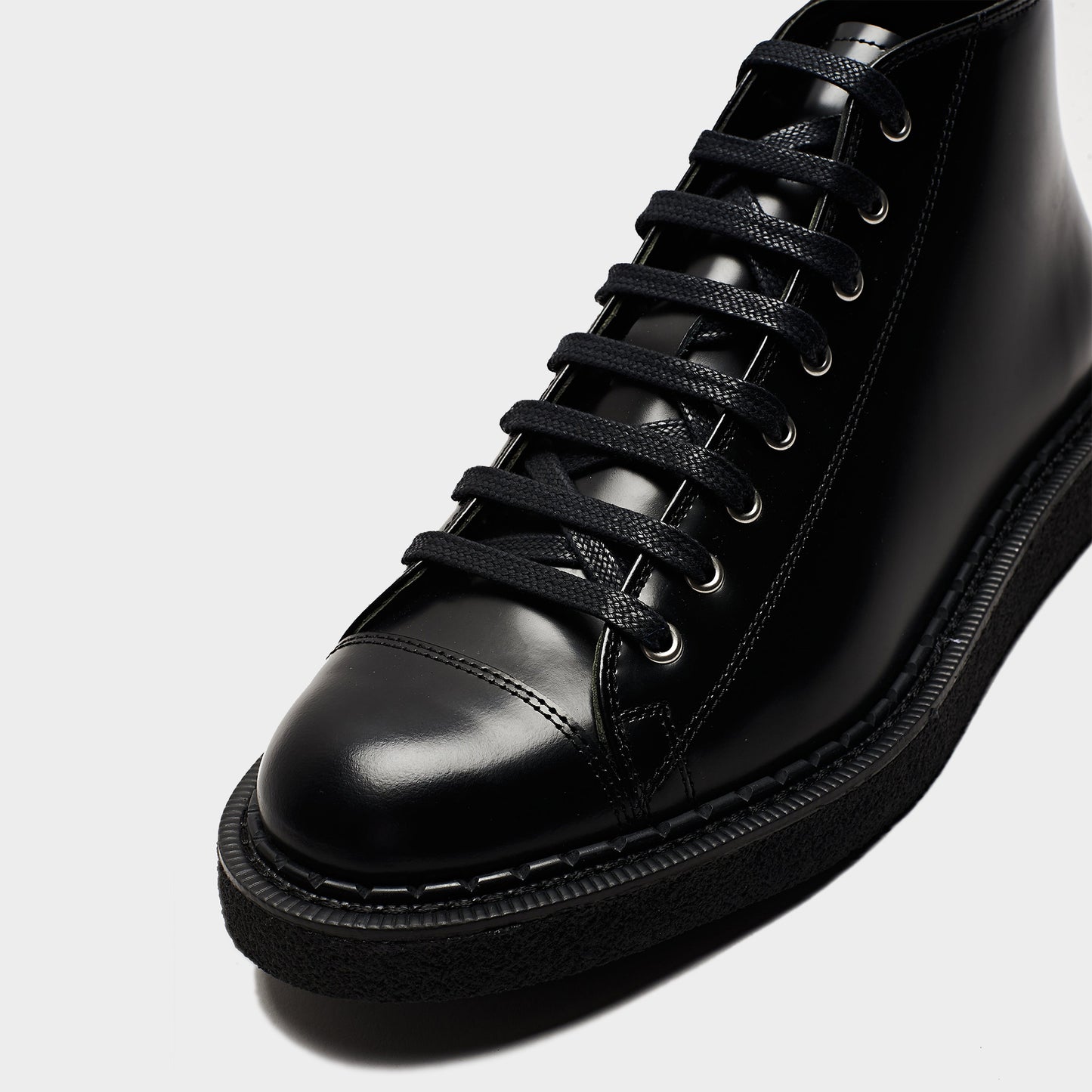 George Cox Monkey Boot Black Leather in Farbe black