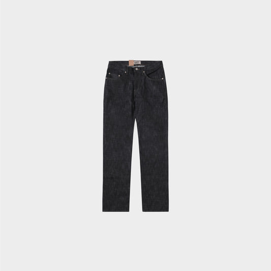 Naked & Famous Weird Guy - Broken Twill Slub Stretch Selvedge in Farbe indigo