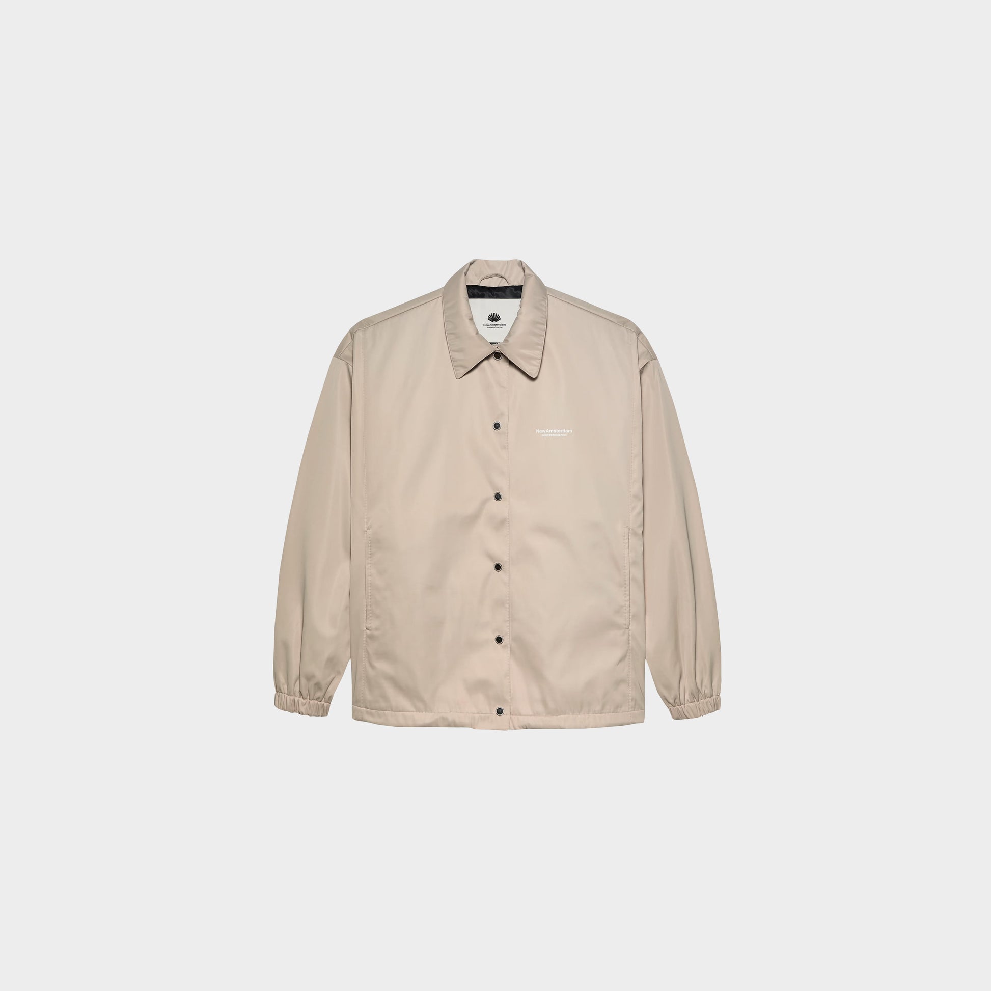 New Amsterdam Surf Association Coach Jacket Sand in Farbe sand