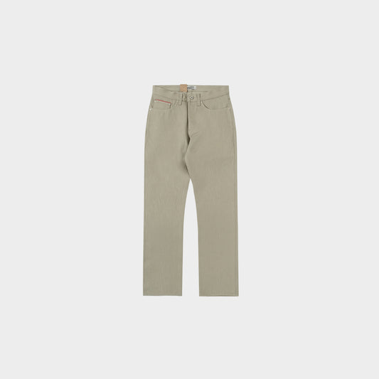 Naked & Famous True Guy - Smokey Cotton Slub Selvedge in Farbe taupe