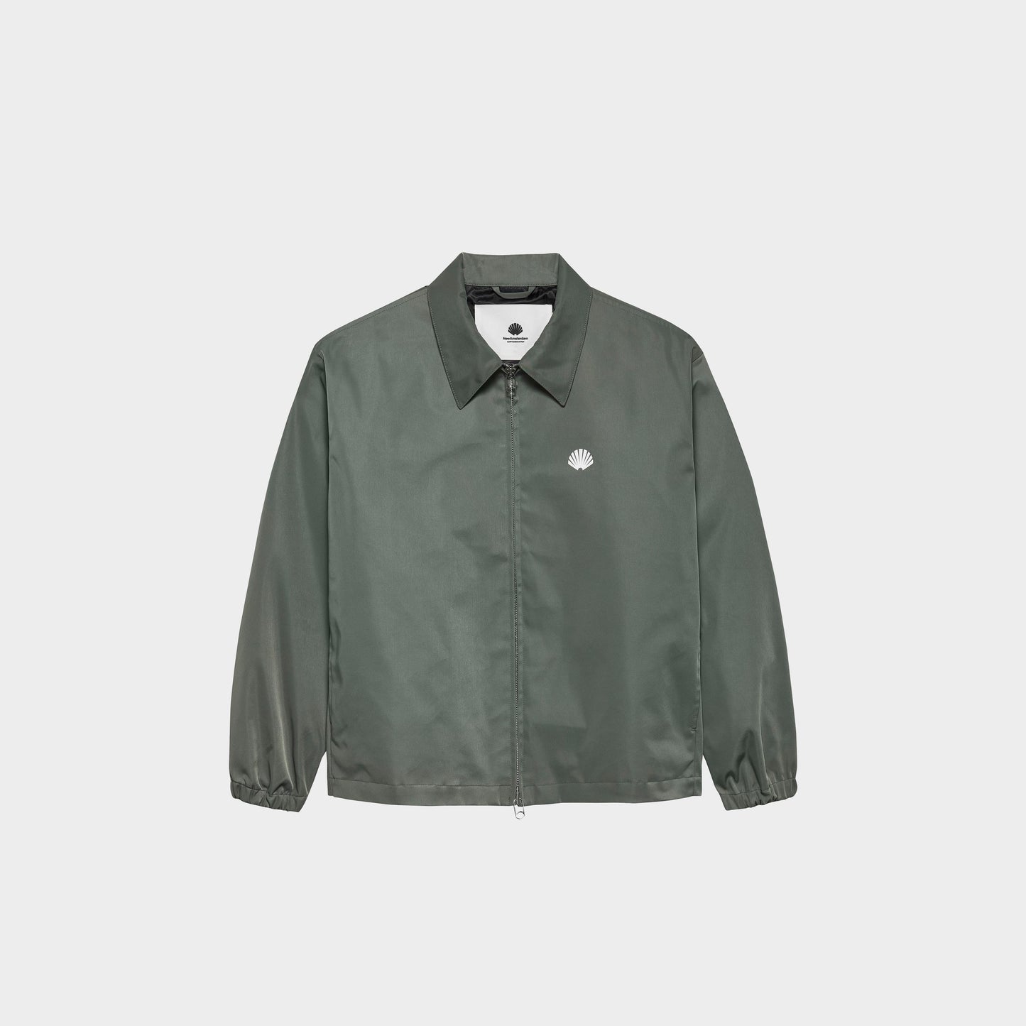 New Amsterdam Surf Association Nylon Coach Jacket Shark Green in Farbe shark_green