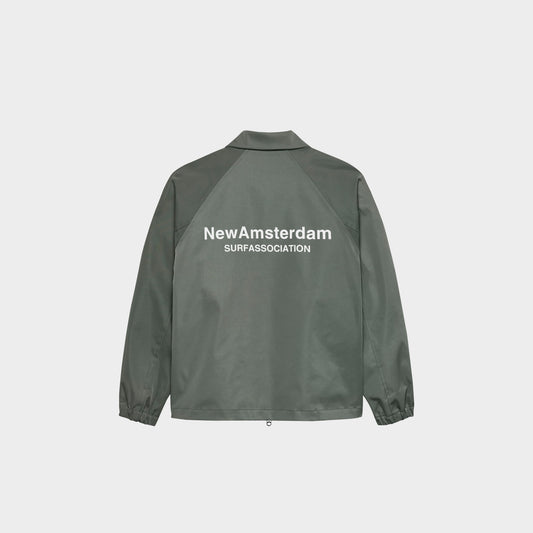 Nylon Coach Jacket Shark Green