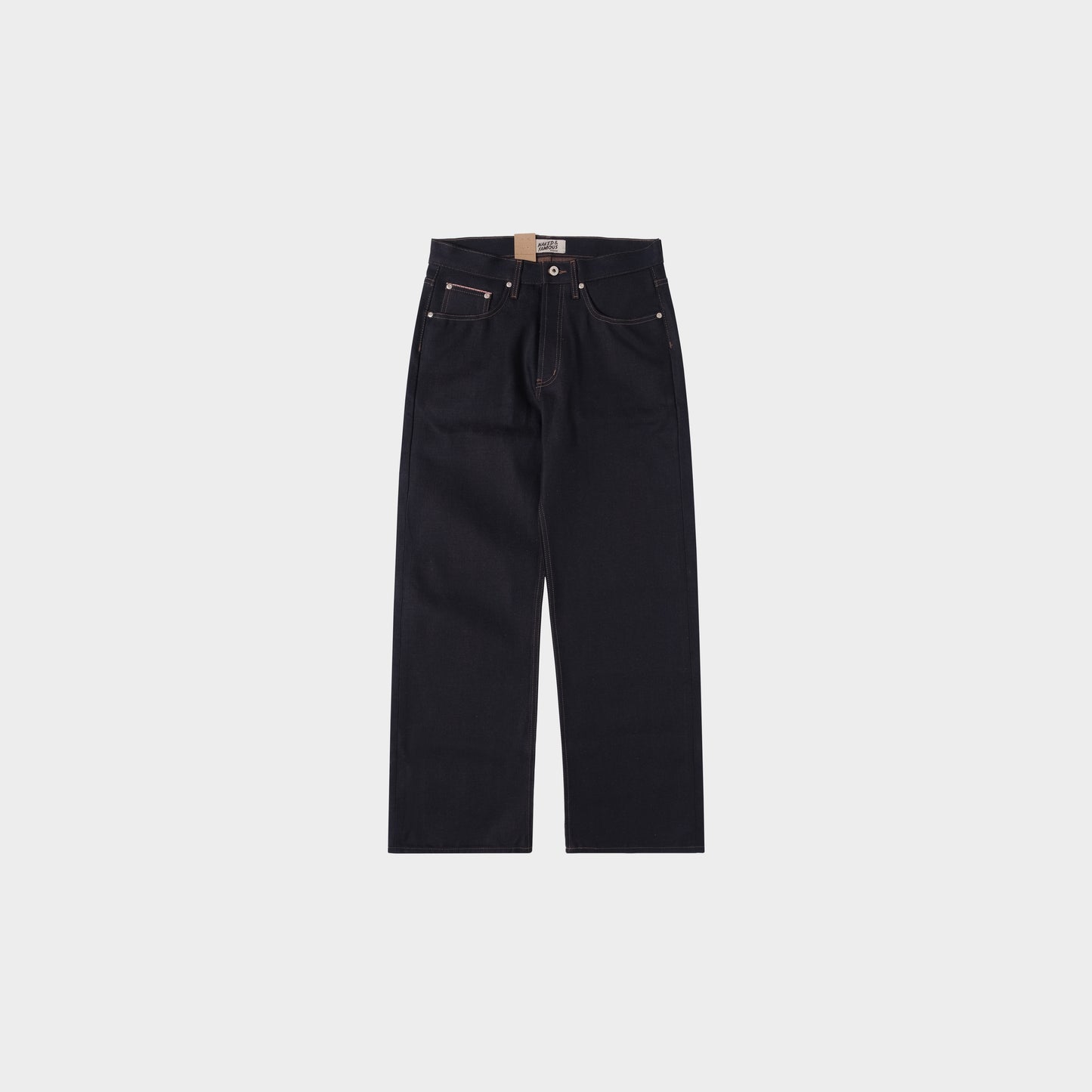 Naked & Famous Strong Guy - Chocolate Milk Selvedge in Farbe indigo