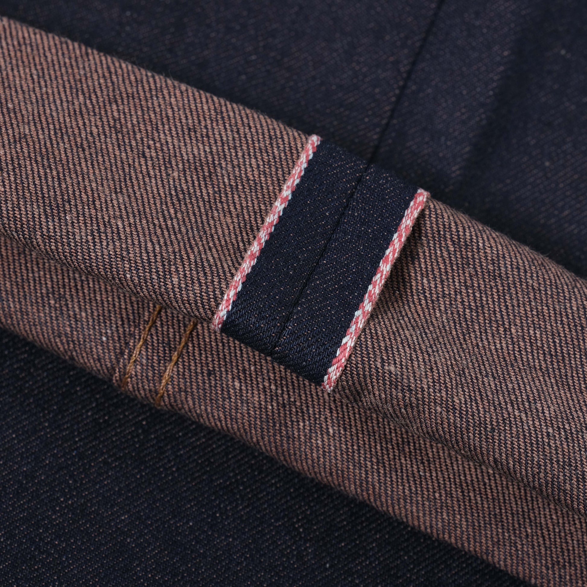 Naked & Famous Strong Guy - Chocolate Milk Selvedge in Farbe indigo