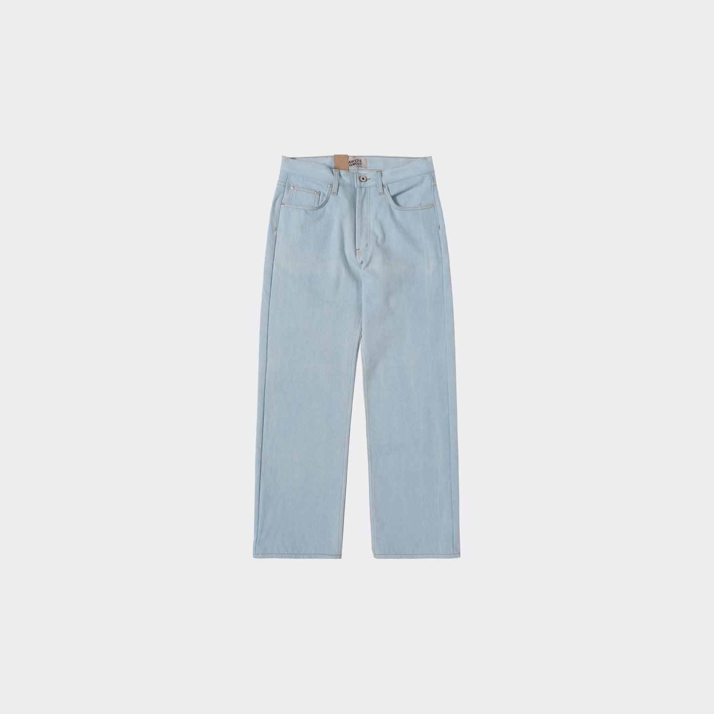 Naked & Famous Strong Guy - Secret Agent Denim in Farbe bleach_blue