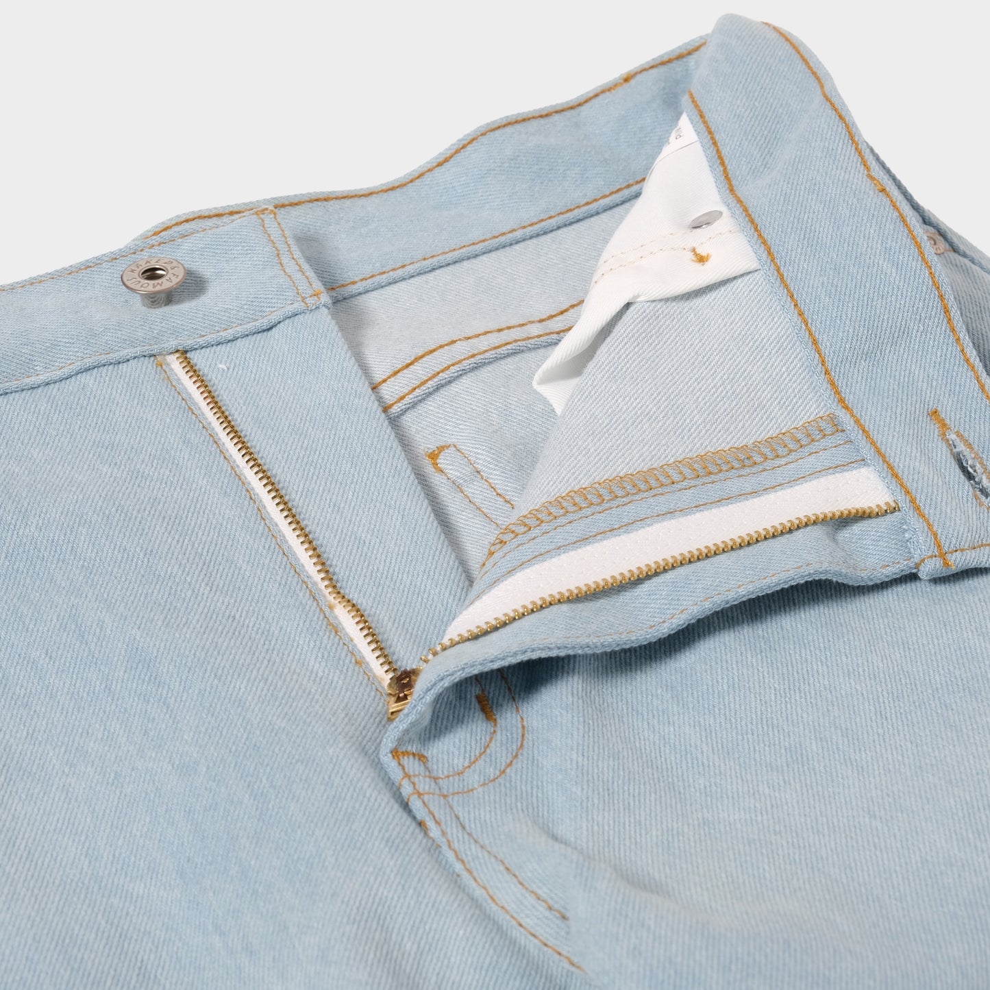 Naked and Famous Women's - Wide Wild West - Secret Agent Denim in Farbe bleach_blue