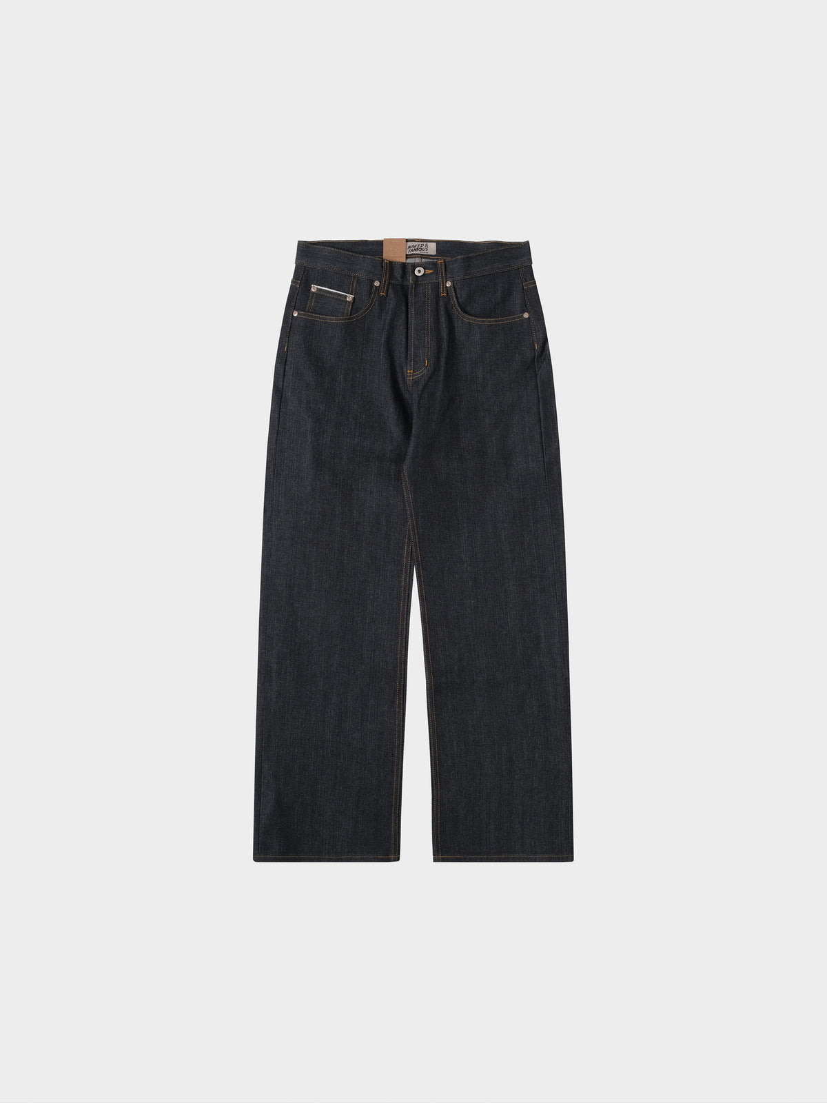Naked and Famous Strong Guy - Left Hand Twill Selvedge in Farbe indigo