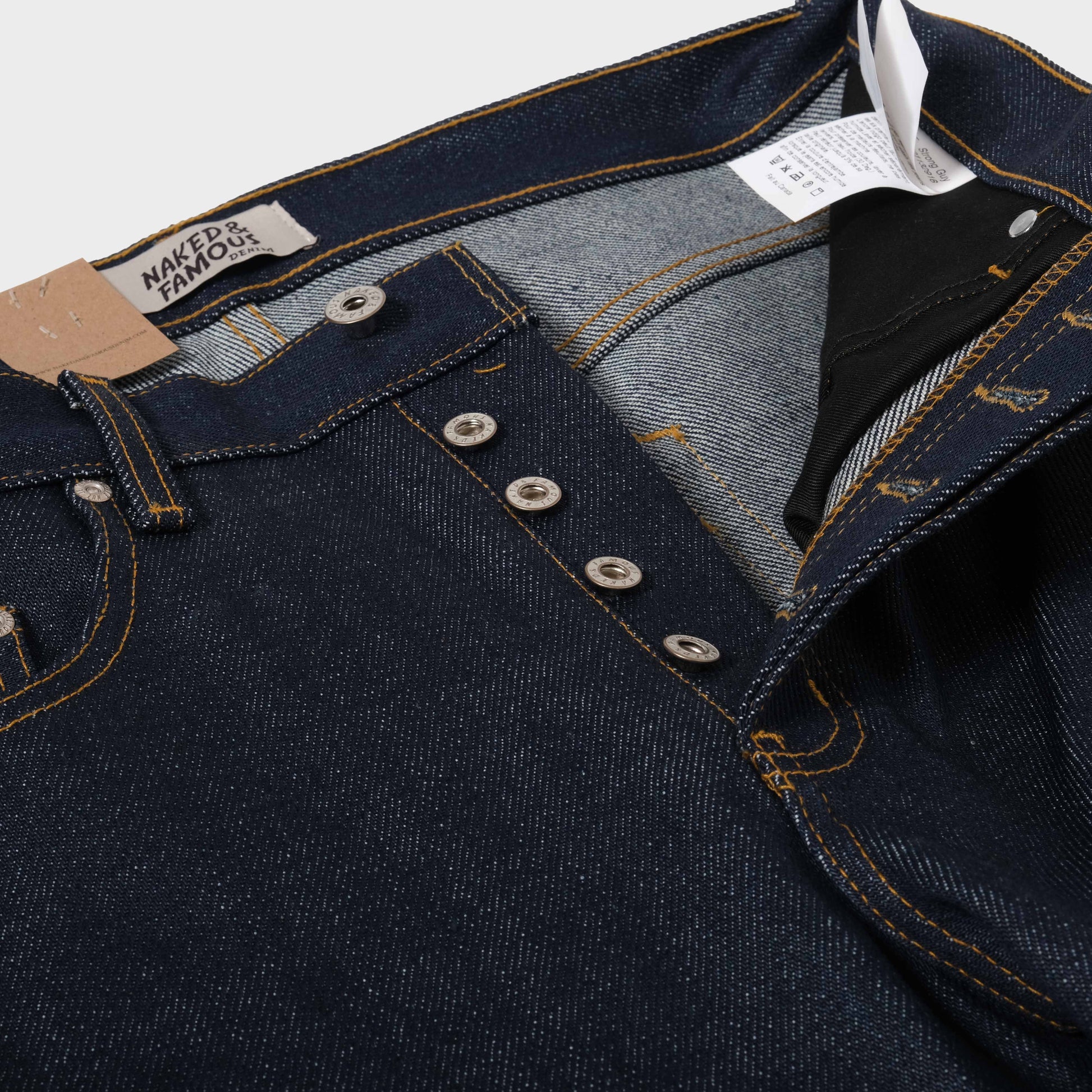 Naked&Famous Strong Guy -  Elephant 14 - Dirty Elephant in Farbe indigo