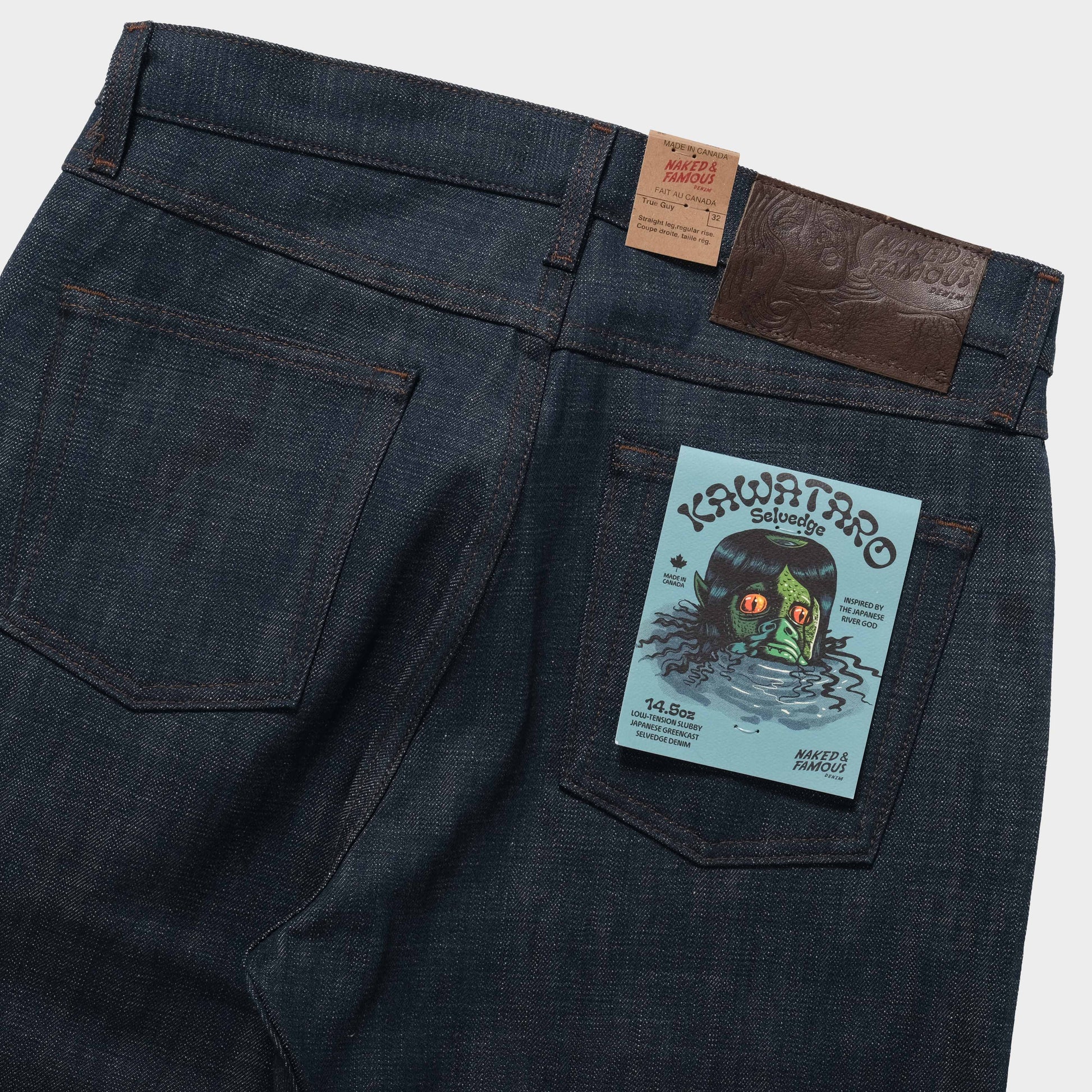 Naked&Famous True Guy - Kawataro Selvedge in Farbe indigo