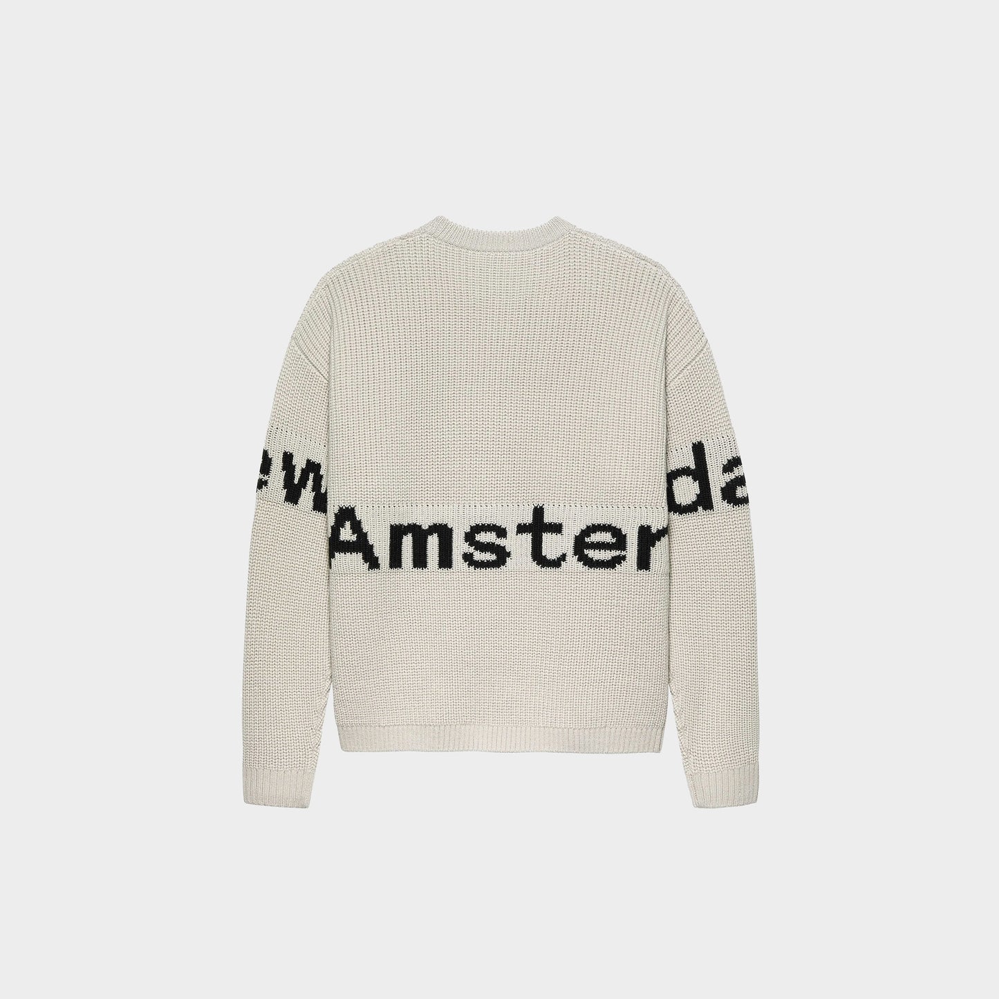 New Amsterdam Surf Association Name Crew Knit in Farbe grey